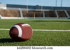 futebol americano, ligado, campo