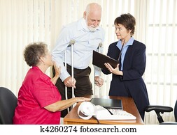 Injured Man with Lawyer Injured Man with Lawyer