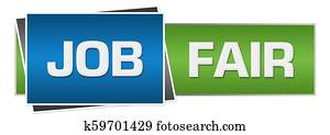 Job Fair Green Blue Horizontal Job Fair Green Blue Horizontal