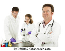 Medical Doctor in Laboratory