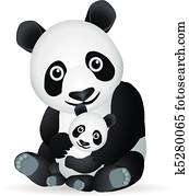 Panda family Panda family