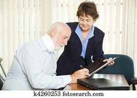 Personal Injury Lawyer with Client Personal Injury Lawyer with Client
