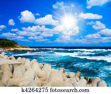 schön, exotische, wasserlandschaft