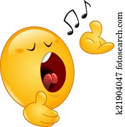 singen, emoticon singen, emoticon