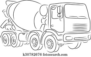 破滅的である 車 トラック スケッチ クリップアート 切り張り イラスト 絵画 集 K11041230 Fotosearch