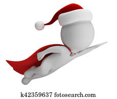 3d small people - Super Santa 3d small people - Super Santa