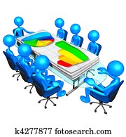 business, rapports, réunion