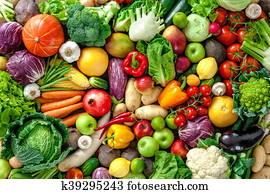 Fresh fruits and vegetables