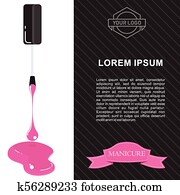 nail polish banner template black nail polish banner template black