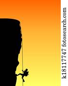 Rock climbing