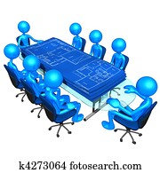 建設, 藍圖, 會議