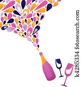 Funky wine background - 3 Funky wine background - 3