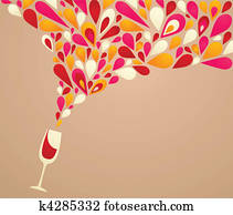 Funky wine background Funky wine background
