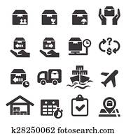 logistics icon logistics icon