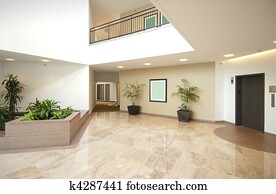 Office lobby entrance