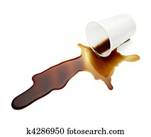plastic cup of coffee drink beverage food office spilled messy plastic cup of coffee drink beverage food office spilled messy