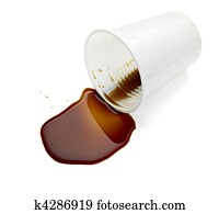 plastic cup of coffee drink beverage food office spilled messy plastic cup of coffee drink beverage food office spilled messy