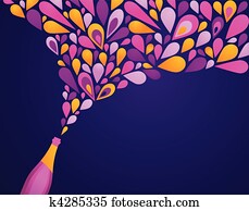 Retro party background Retro party background