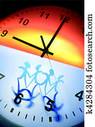 Team and clock Team and clock