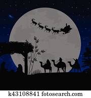 weihnachtsnativityszene