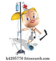 blond, krankenschwester