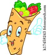 Burrito Vectors | Our Top 1000+ Burrito Clip Art | Fotosearch