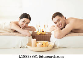 couple in spa couple in spa