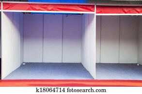 Empty tradeshow booth Empty tradeshow booth