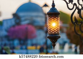 islamic, ramadan, lanterna, em, istambul, peru