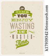 Quote typographical design