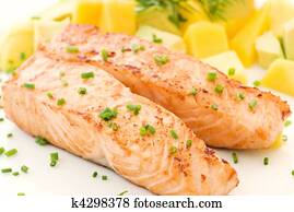 Salmon with Fruits Salmon with Fruits