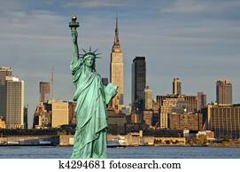 tourism concept new york city with statue liberty tourism concept new york city with statue liberty