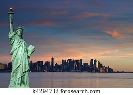 tourism concept new york city with statue liberty tourism concept new york city with statue liberty