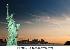 tourism concept new york city with statue liberty tourism concept new york city with statue liberty