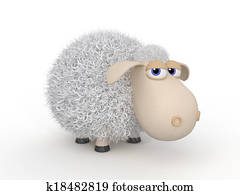 3d ridiculous sheep. 3d ridiculous sheep.