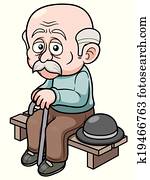 Cartoon Old man Cartoon Old man