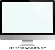 Computer Desktop Monitor, Display vector illustration. Computer Desktop Monitor, Display vector illustration.