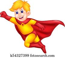 funny superman cartoon flying with smile and waving funny superman cartoon flying with smile and waving