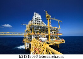 Oil and gas platform in offshore Oil and gas platform in offshore