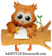 Owl Writing Owl Writing