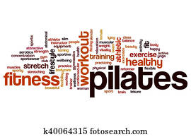 pilates, palavra, nuvem