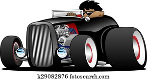 clássicas, rua, vara, olá, menino, roadster