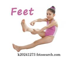 learning body parts school card