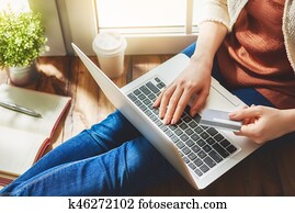 Online shopping concept.