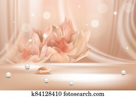 Peach flower gradient soft abstract background realistic vector illustration concept Peach flower gradient soft abstract background realistic vector illustration concept
