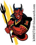 devil football mascot devil football mascot