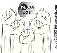 Female Fists Protest