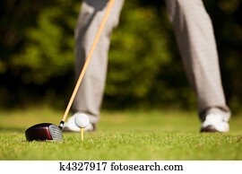 Golf teeing