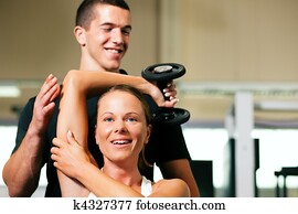 Personal Trainer in gym Personal Trainer in gym