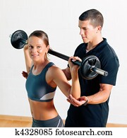 Personal Trainer in gym Personal Trainer in gym